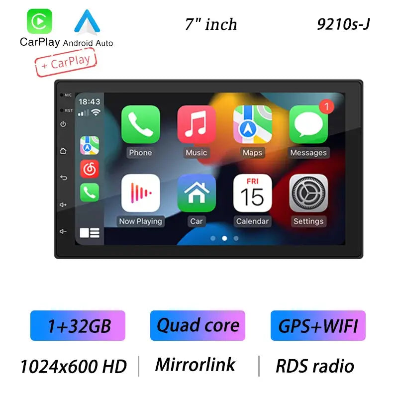 Älykäs 2-DIN Android-Multimediasoitin & Navigaattori (Apple CarPlay & Android Auto)