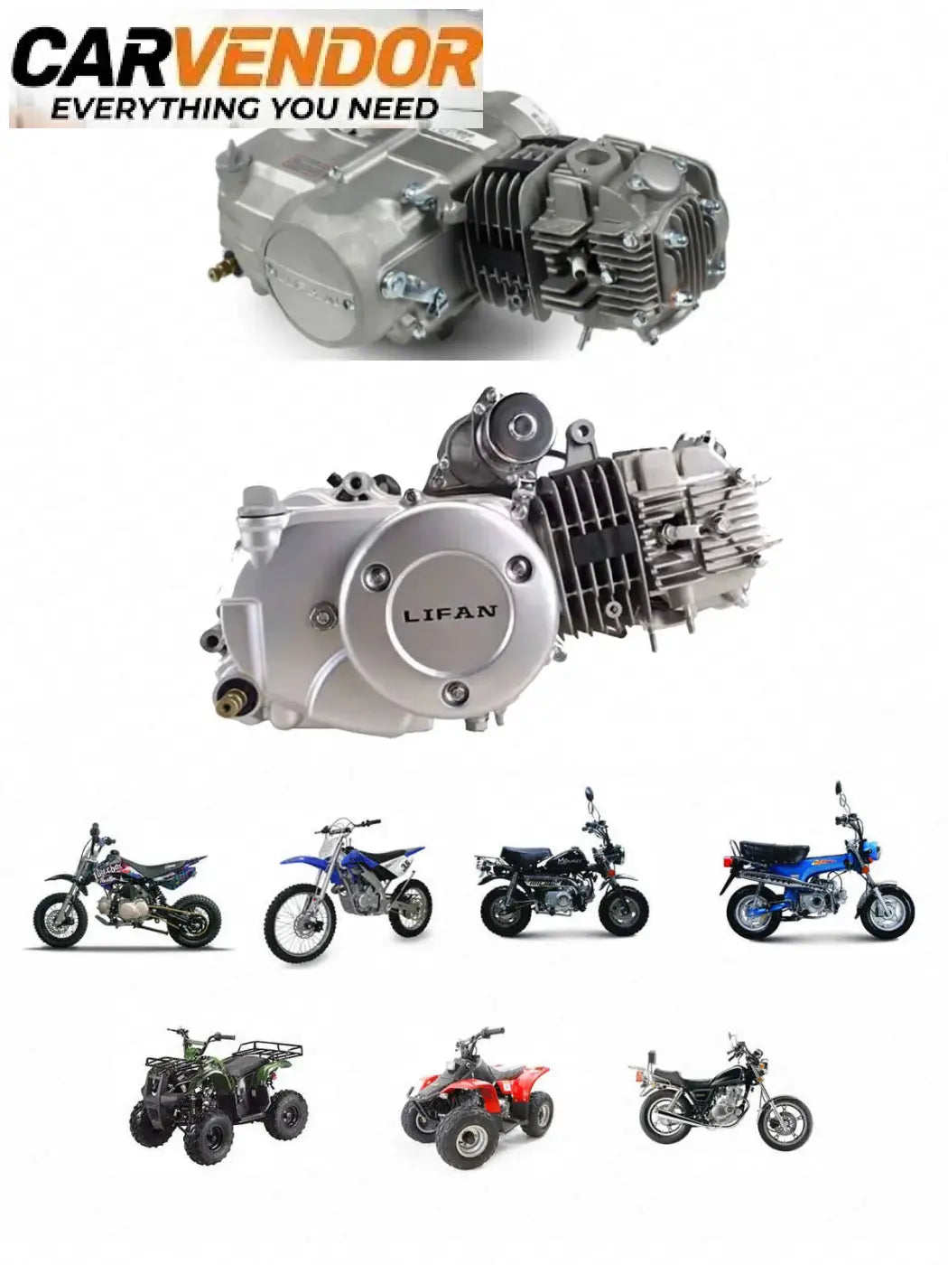 52.4Mm 54Mm 55Mm 56.5Mm Cylinder Kit Lifan 125CC 138CC 140CC 150CC 1P52FMI 1P54FMI 1P55FMJ 1P56FMJ Engine Pit Dirt Bike Parts