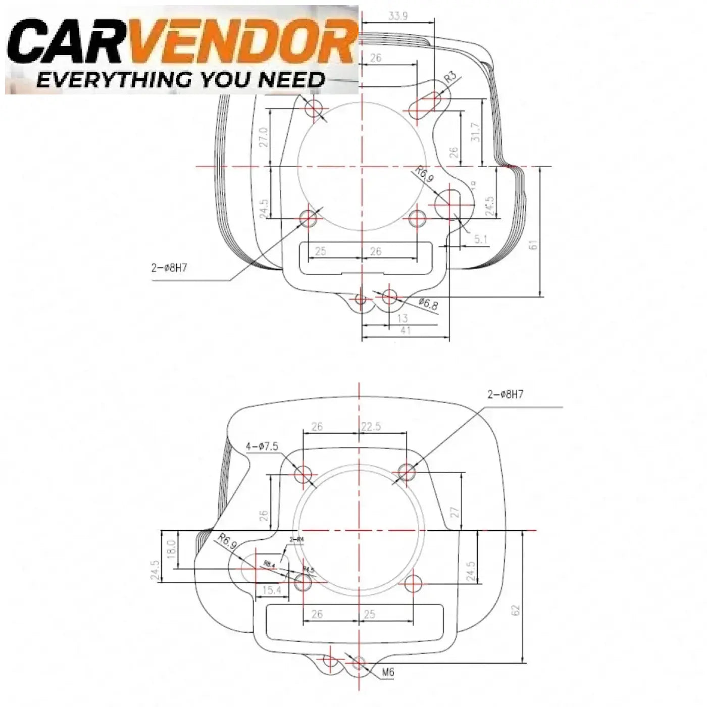 52.4Mm 54Mm 55Mm 56.5Mm Cylinder Kit Lifan 125CC 138CC 140CC 150CC 1P52FMI 1P54FMI 1P55FMJ 1P56FMJ Engine Pit Dirt Bike Parts