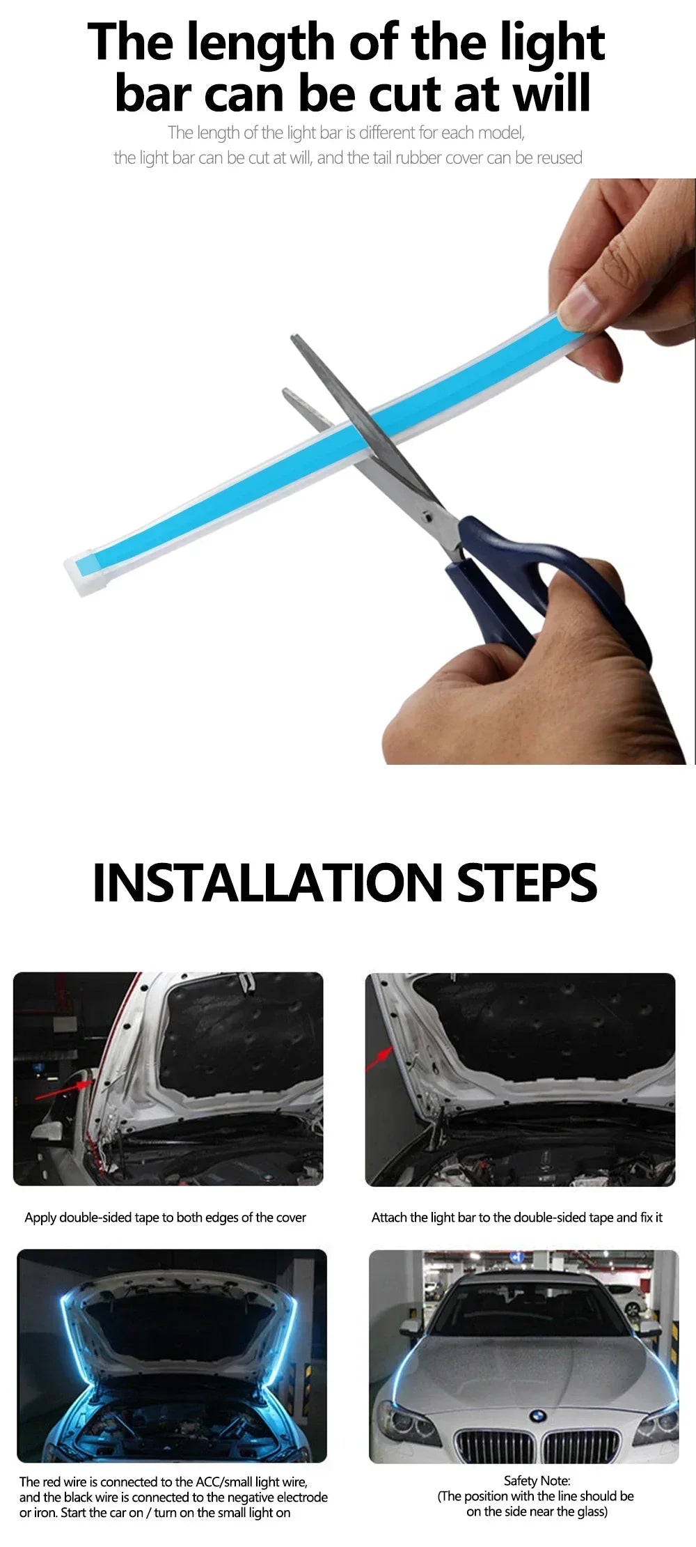 Dynaaminen LED-valonauha autoon – Start-animaatiolla