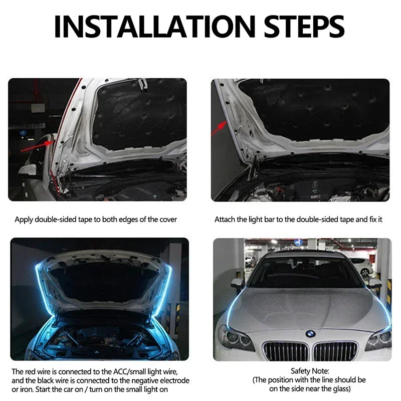 Dynaaminen LED-valonauha autoon – Start-animaatiolla