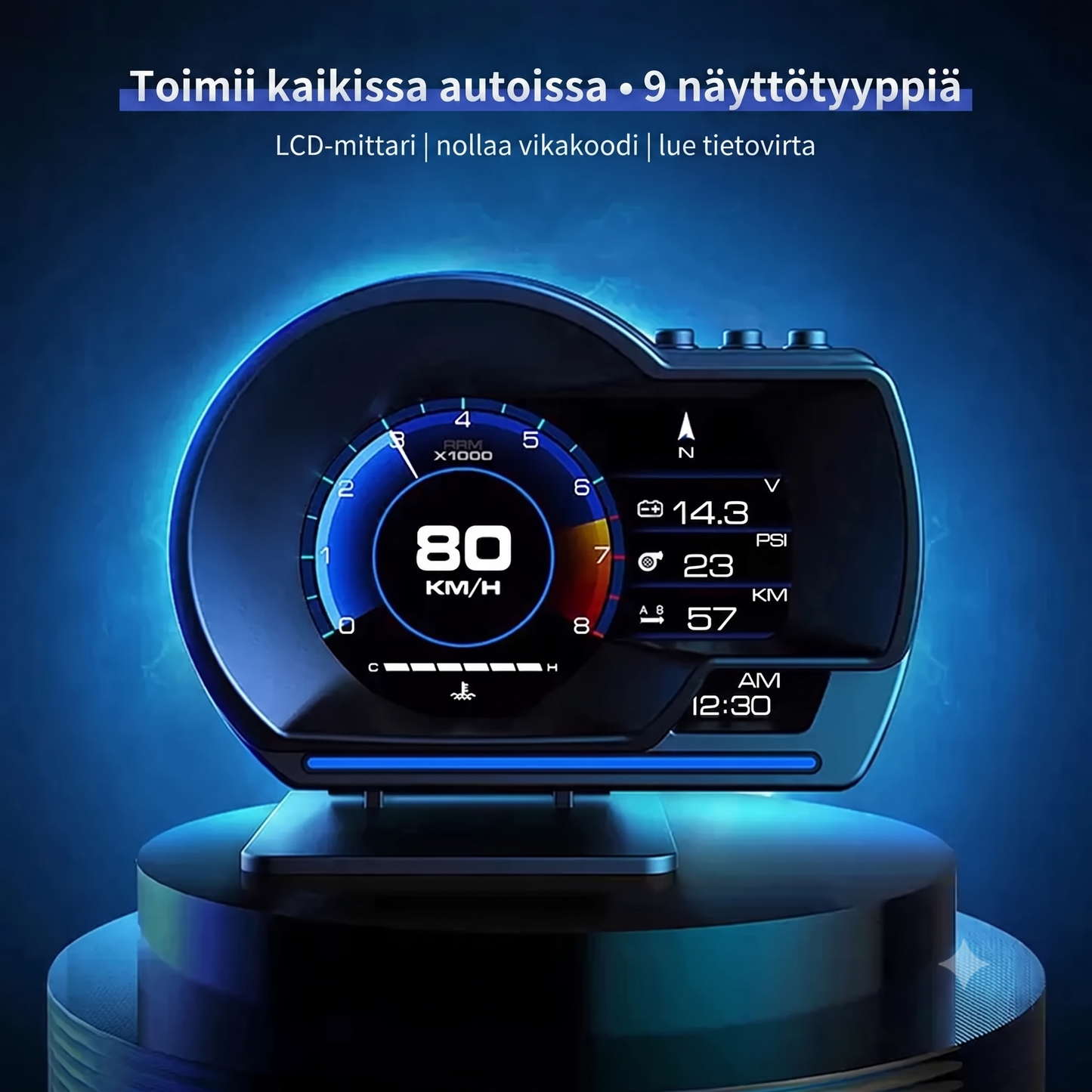 A501 Älykäs HUD-Tuulilasinäyttö ja Ajotietokone (OBD2) - 1