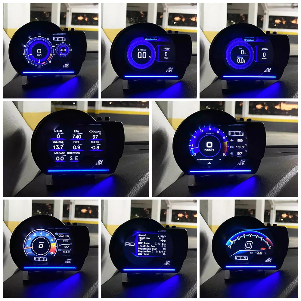 A501 Älykäs HUD-Tuulilasinäyttö ja Ajotietokone (OBD2)
