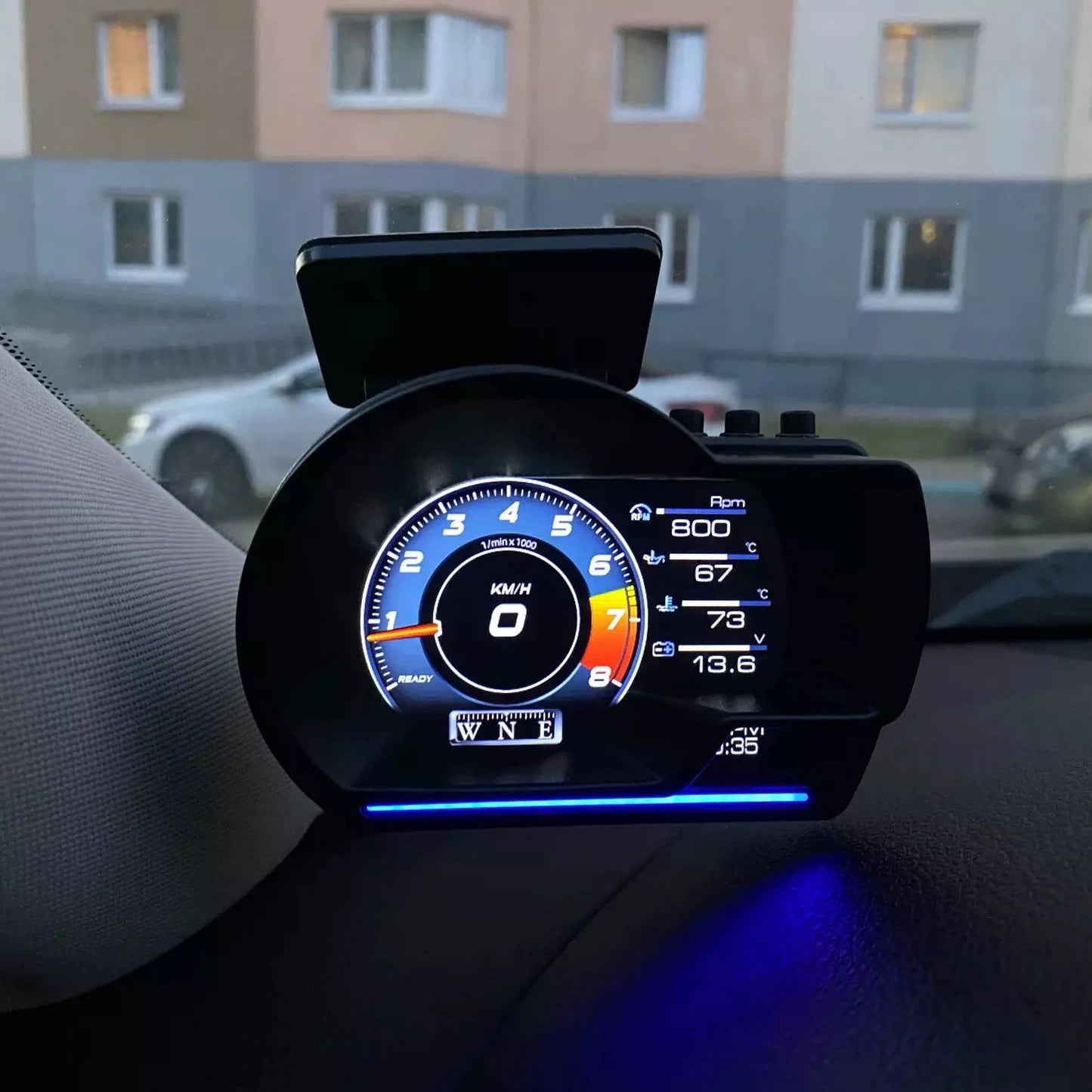 A501 Älykäs HUD-Tuulilasinäyttö ja Ajotietokone (OBD2)