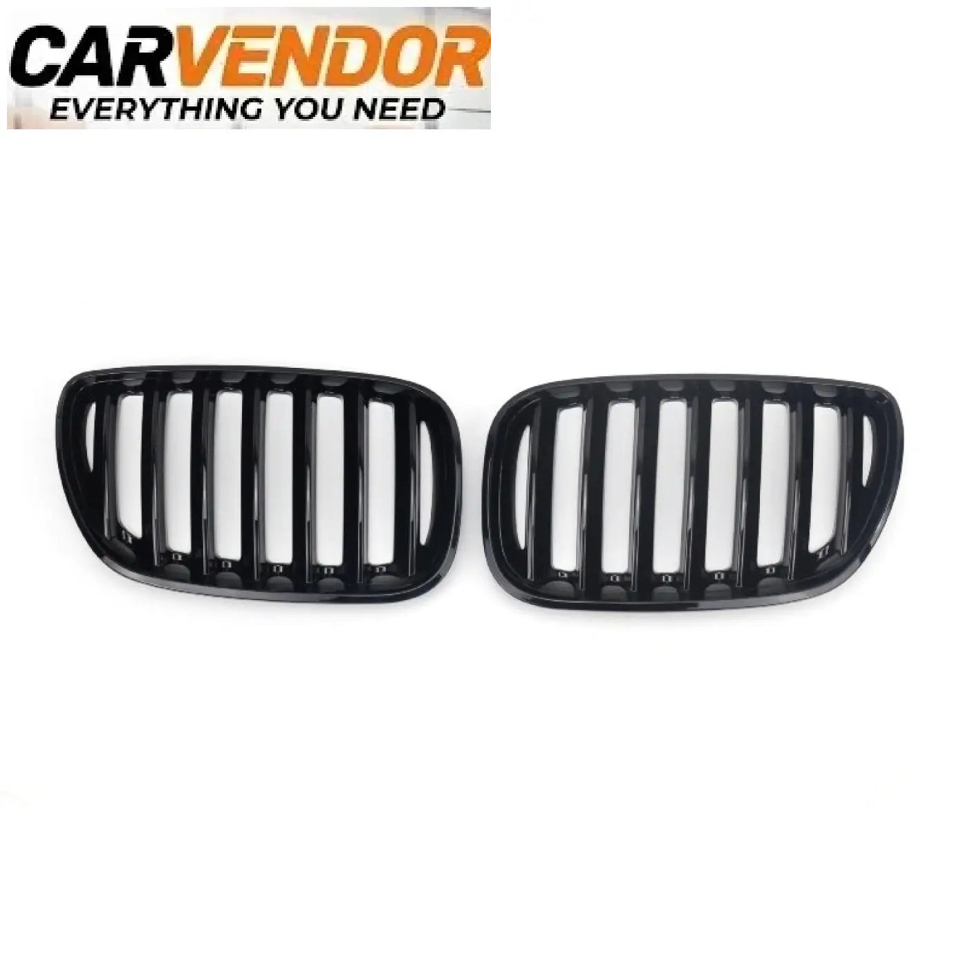Mustan kiiltävät kromiset bmw x5 e53 2004-2006 kidney-keulamaskin insertit etuosaan