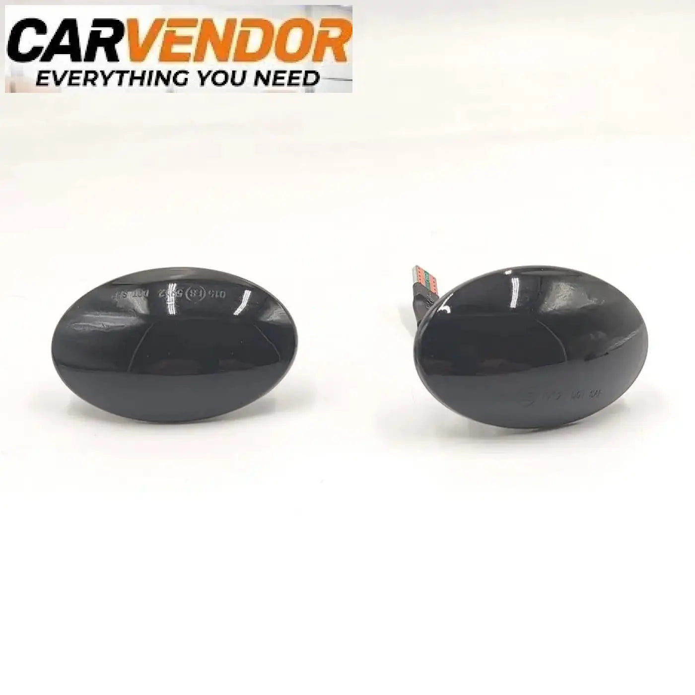 Black oval shaped glossy car headlight lenses fit for ford fiesta mk3 mk4 ka mondeo mk1 transit tourneo flow turn signal