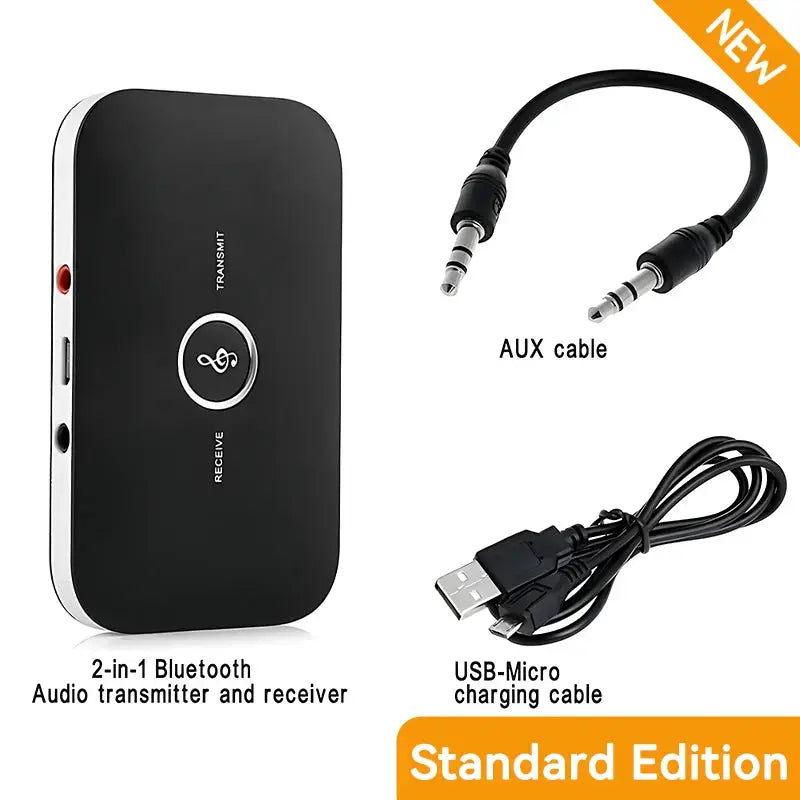 Langaton 2-in-1 Bluetooth 5.3 -Lähetin & Vastaanotin (AUX/USB/RCA)