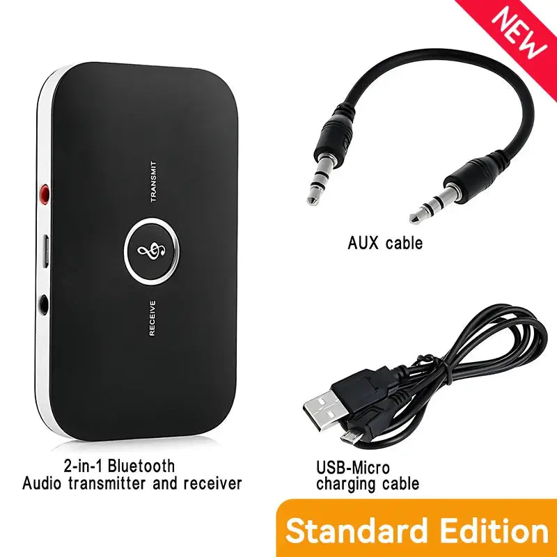 Langaton 2-in-1 Bluetooth 5.3 -Lähetin & Vastaanotin (AUX/USB/RCA)