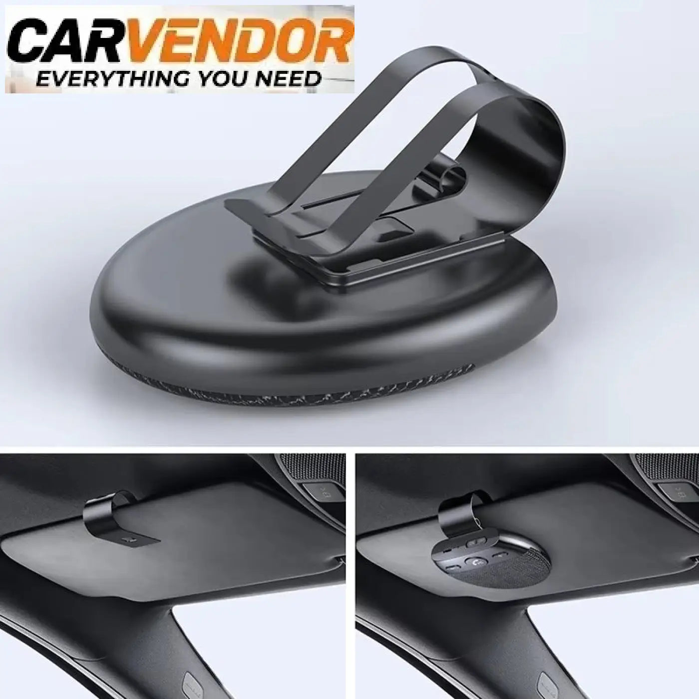 Langaton Bluetooth 5.0 Handsfree Autoon – Kiinnitys Aurinkolippaan