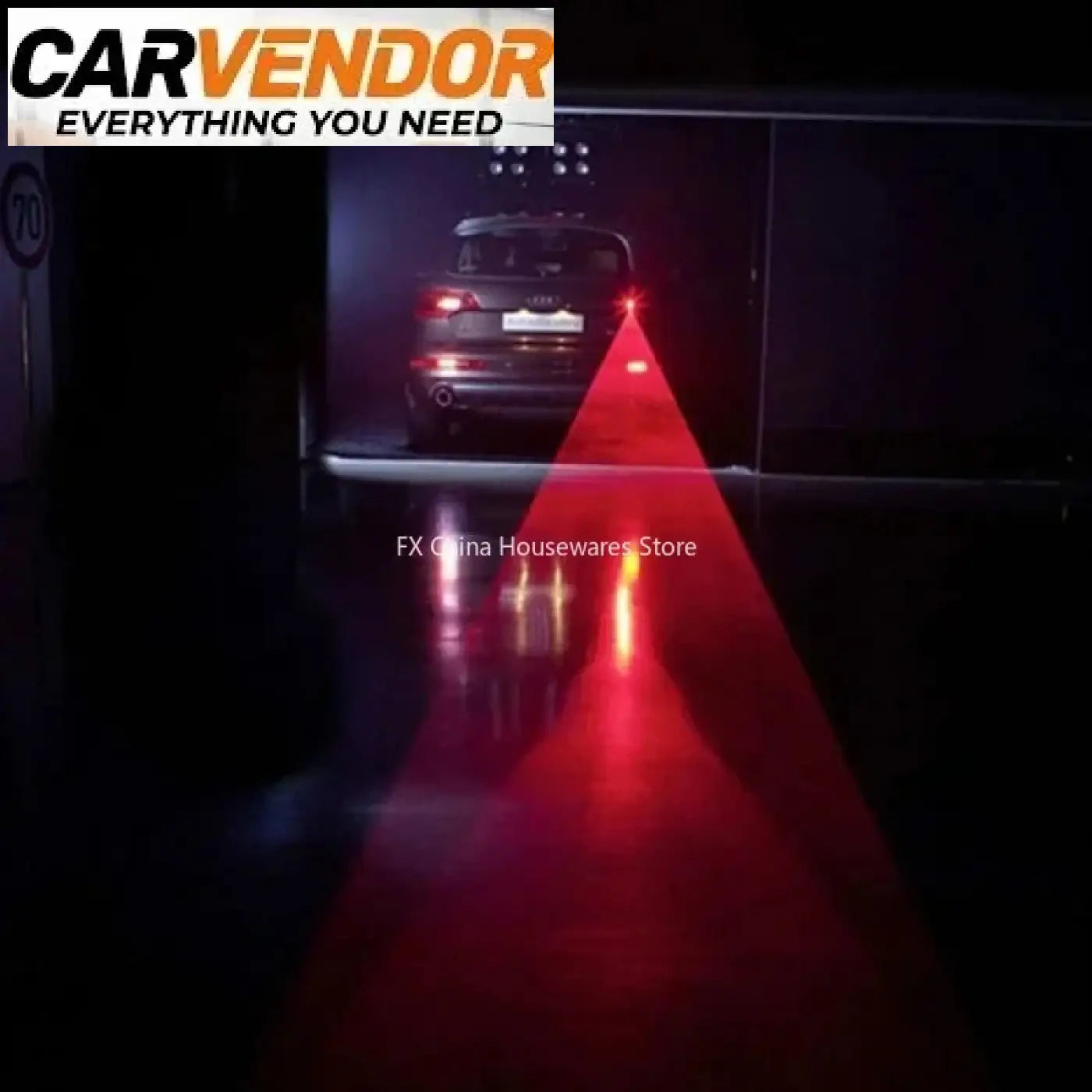 LED Laser-Takasumuvalo / Törmäysvaroitin Autoon