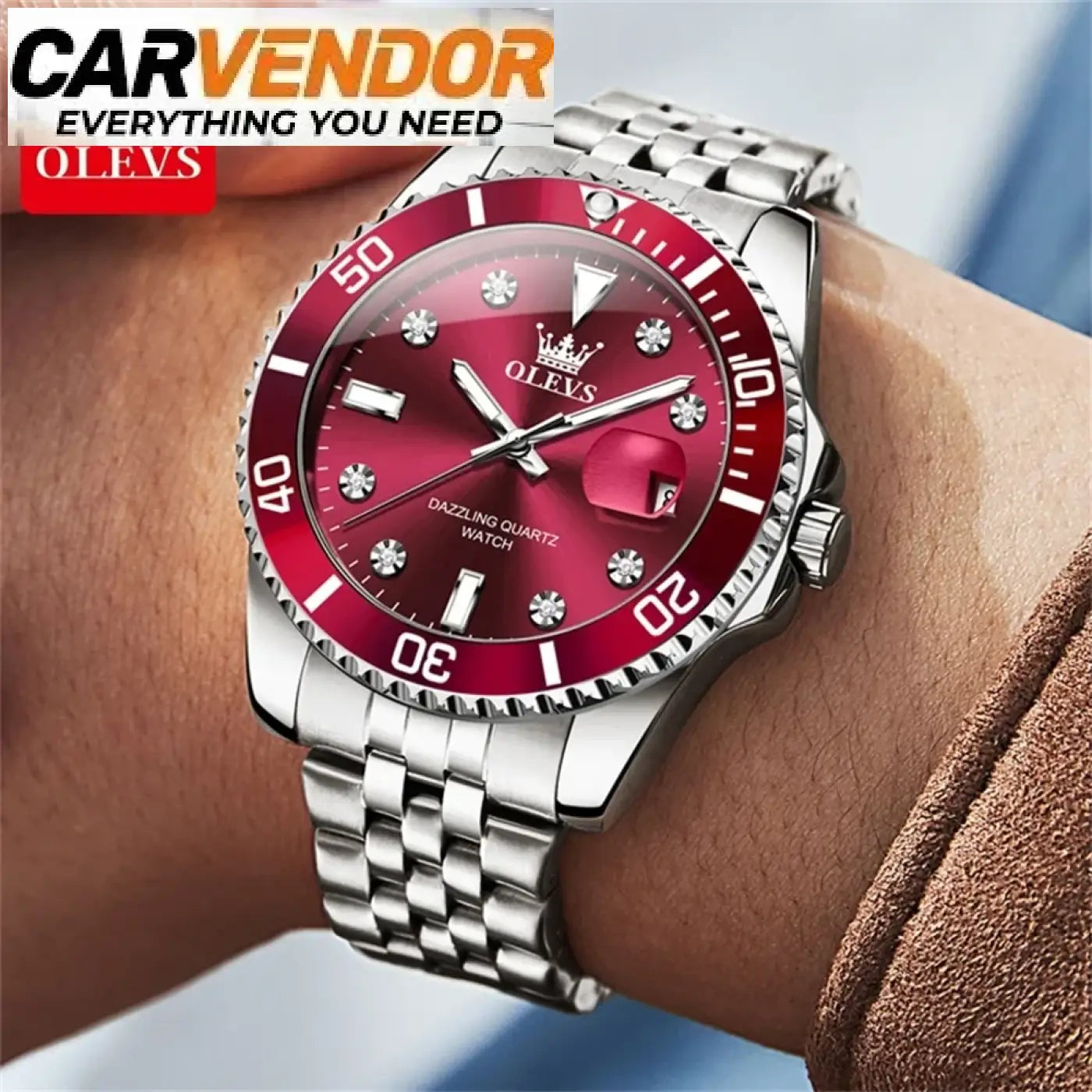 Näyttävä Sukeltajatyylinen Miesten Teräskello