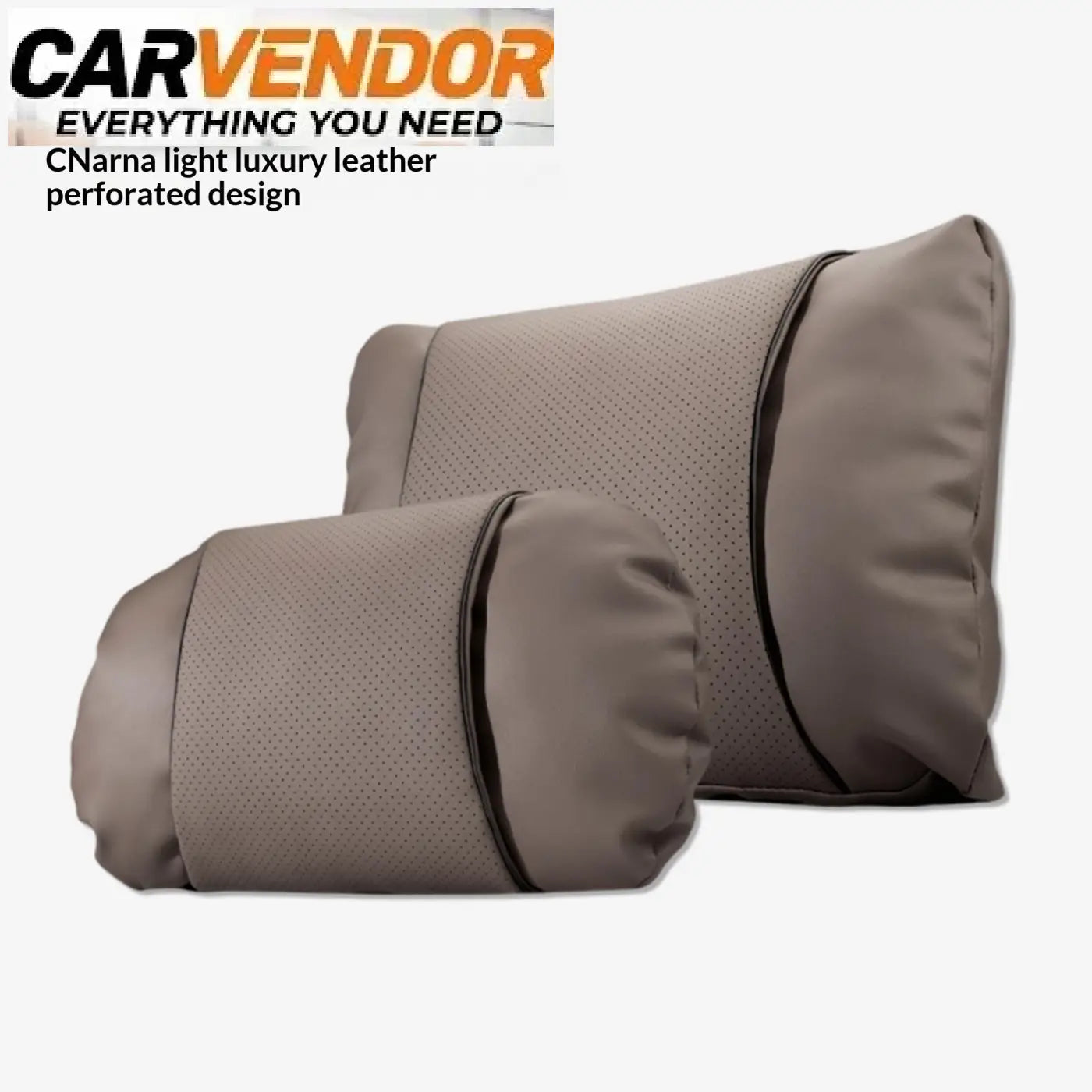 Mocha ruskeat cnarna premium nappa-nahkaiset ergonomiapaketin perforoidut luksuspääntuet autoon