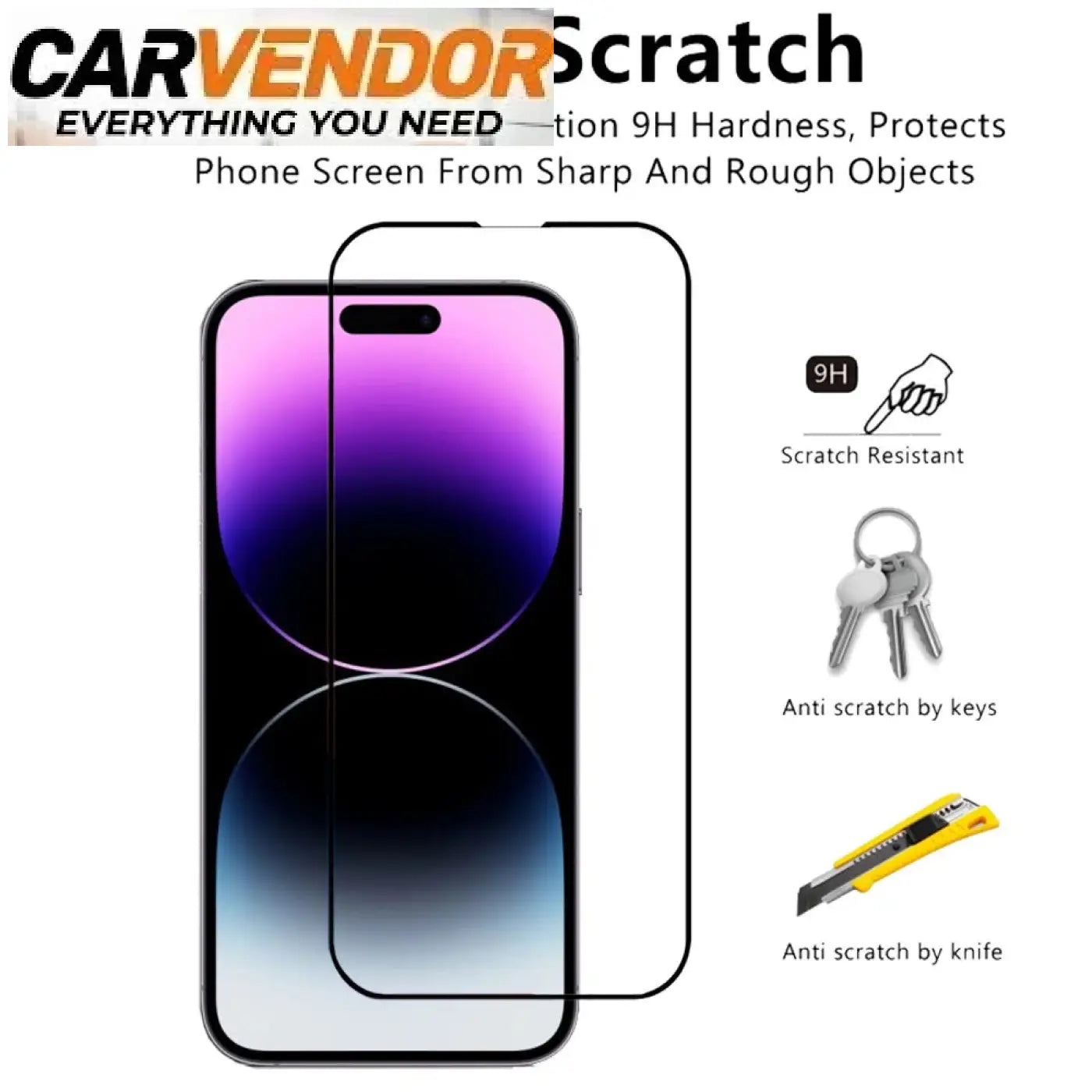 Läpinäkyvä naarmuuntumaton 9h karkaistu lasi for iphone 17 16 15 pro max värimuutoksella sininen ja purppura näyttöön