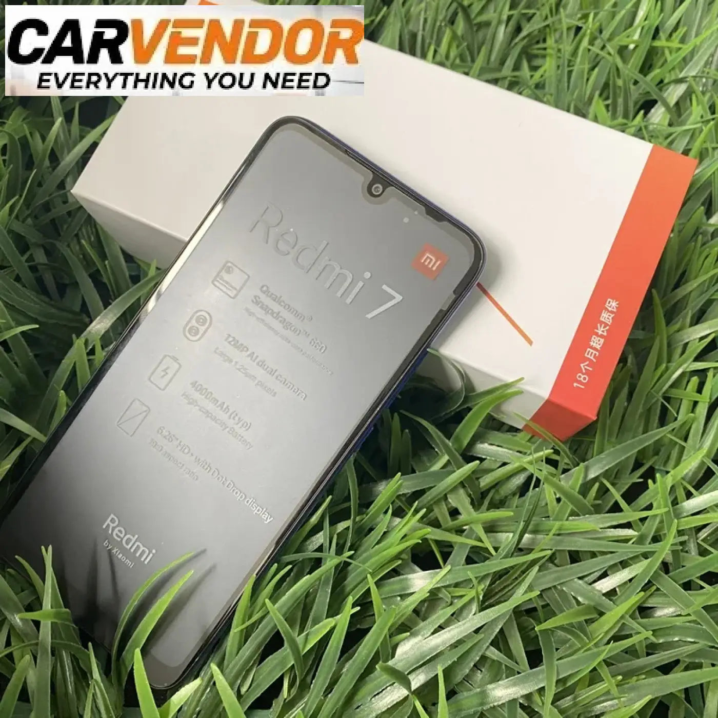 Uudenveroinen Xiaomi Redmi 7 4G (4GB / 64GB) – Tehdashuollettu